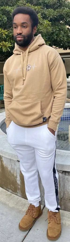 YLF White Joggers