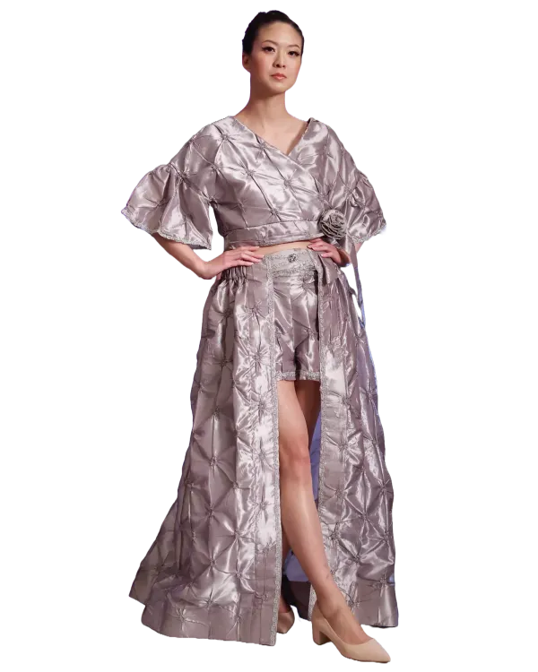Blooming Style Rose Embellished 3-Piece Set