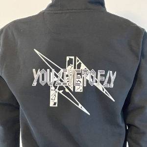 Black YLF Rose Hoodie