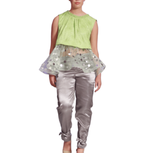 peplum-blouse-and-silver-pants