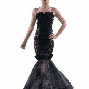 Forever Charming Side Cutout Organza Gown